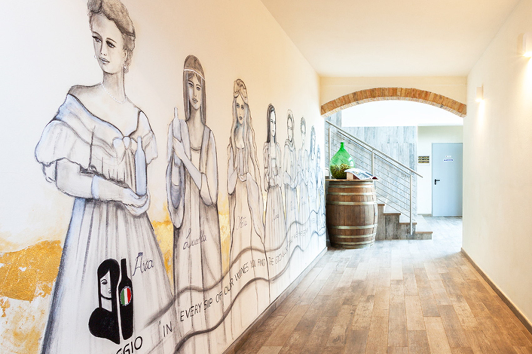Il murale di Donna Ava e le sette ancelle