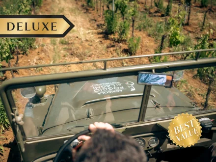 DELUXE: ESSENTIAL TOUR IN JEEP & DEGUSTAZIONE DI VINI