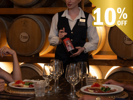 CLASSIC: CENA CON DEGUSTAZIONE DI VINI A POGGIO AI LAGHI