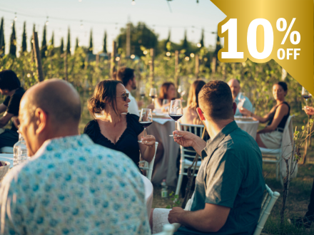CLASSIC: PRANZO IN UN VIGNETO TOSCANO CON DEGUSTAZIONE DI VINI POGGIO AI LAGHI