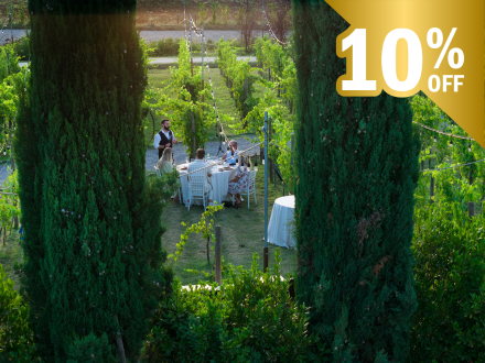 CENA NEL VIGNETO TOSCANO CON DEGUSTAZIONE DI VINI